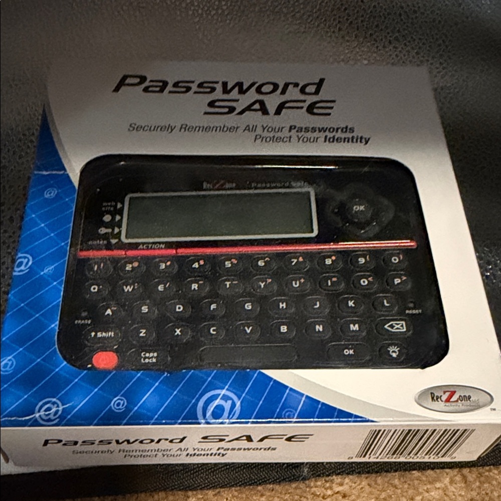 RexZone Password Safe Electronic Organizer model 495